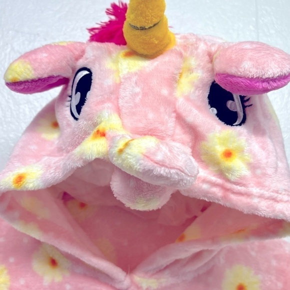 GIRLS Hooded Unicorn Robe (fits 12-13 years) - Picture 4 of 9